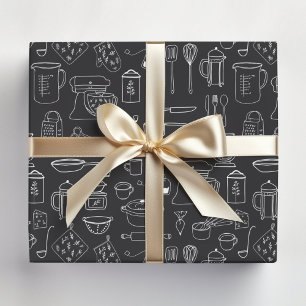 Papel De Presente Utensílios de Cozinha Minimalista Moderna