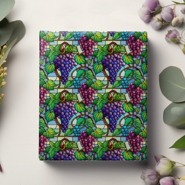 Papel De Presente Uvas de vidro manchadas (Criador carregado)