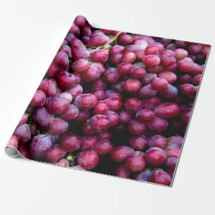 Papel De Presente Uvas de vinho tinto