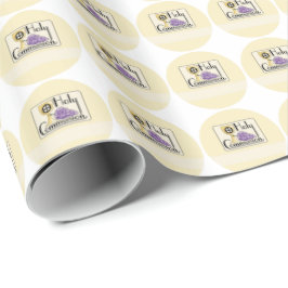 Papel De Presente Uvas e Cálice da Primeira Comunhão, Personalizável