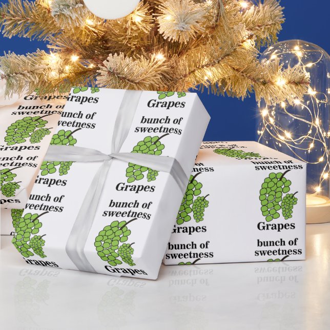 Papel De Presente Uvas Verdes  (Feriados)