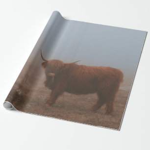 PAPEL DE PRESENTE VACA DE BOVINO DE ALTA TERRA