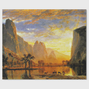 Papel De Presente Vale de Yosemite por Albert Bierstadt