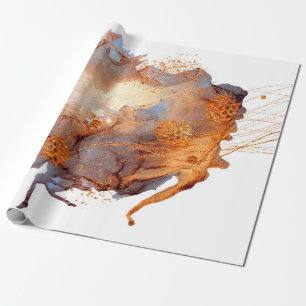 Papel De Presente Vale do Splash. Luxo natural. Arte Real Oriental