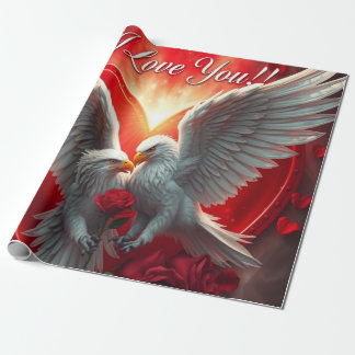 Papel De Presente Valentine's Day Heart Hug - eagle