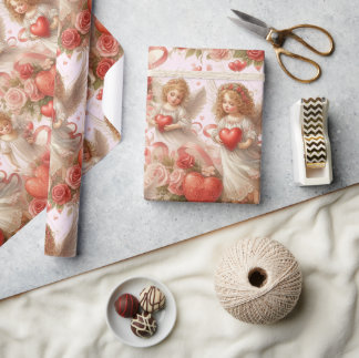 Papel De Presente  Valentines Day Hearts and Amge;s Holiday 