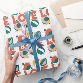 Papel De Presente valentine's day love wrapping paper