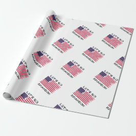 Papel De Presente Vamos Go Brandon Joe Biden - Bandeira Distinta