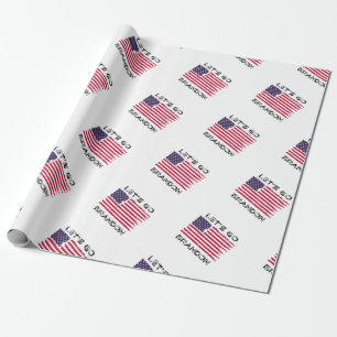 Papel De Presente Vamos Go Brandon Joe Biden - Bandeira Distinta