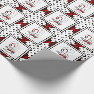 Papel De Presente Vamos! Samoyed w Red Leash Funny