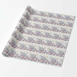 Papel De Presente Vamos Tema Náutico Obter Nauti