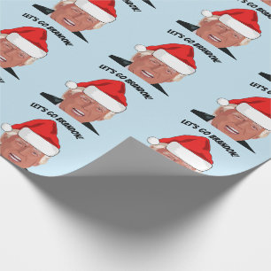 PAPEL DE PRESENTE VAMOS VÁ BRANDON! TRUMP CHRISTMAS
