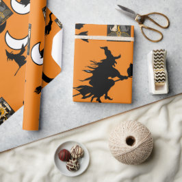 Papel De Presente Vanguarda da lua do bruxo do bruxo