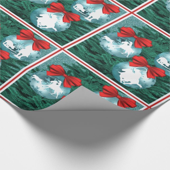 Papel De Presente Vaqueira Ocidental Roping Christmas Gift Wrap (Ponta)