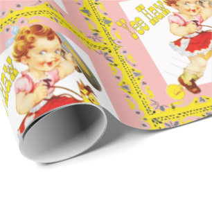 Papel De Presente Vaqueira pequena ocidental no Haw de Yee do cavalo