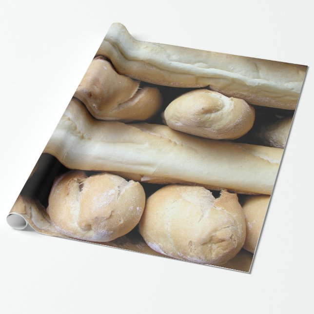Papel De Presente Varas de pão (Desenrolado)