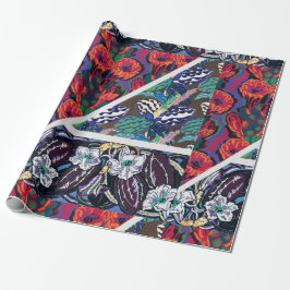 Papel De Presente Variações florais vintage Quatre Vingt Six Motivos