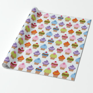 Papel De Presente Variedade de Cupcake