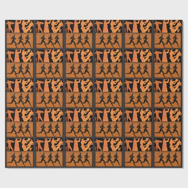 Papel De Presente Vasos Gregos Antigos - Esporte (Aberto)