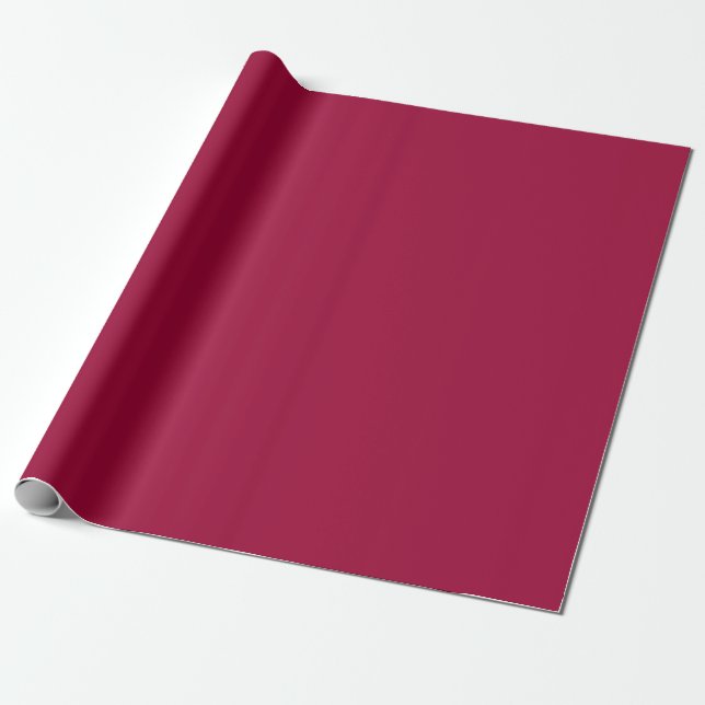 Papel De Presente Vazio Crie seu próprio - Vermelho Cereja (Desenrolado)