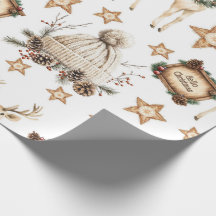 Veado de Natal Aconchegante Vintage