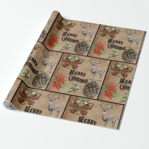 Papel De Presente Veado Russo