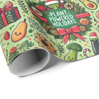 Papel De Presente Vegan-Friendly Christmas Wrapping Paper