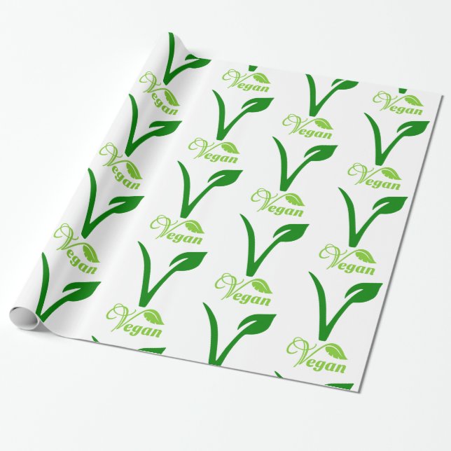 Papel De Presente Vegan Wrapping Paper (Desenrolado)
