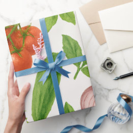 Papel De Presente Vegetable Garden Wrapping Paper | Kitchen Gift