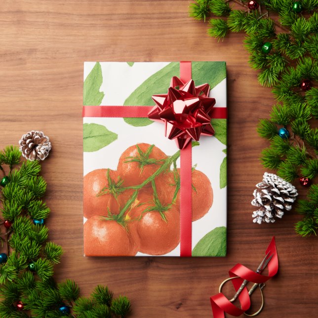 Papel De Presente Vegetable Garden Wrapping Paper | Kitchen Gift (Presente de Natal)