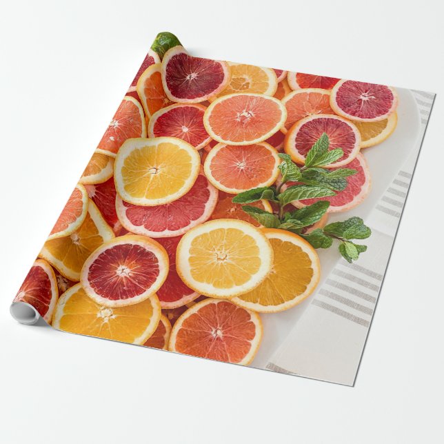 Papel De Presente Vegetais bonito (Desenrolado)