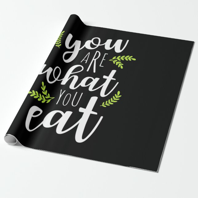Papel De Presente Vegetariana Você É O Que Você Comeu (Desenrolado)