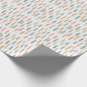 Papel De Presente Vela de Aniversário Faça um Desejo