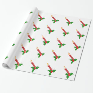Papel De Presente Vela de Natal