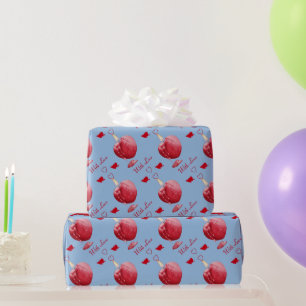 Papel De Presente velas vermelhas em forma de coração romântica