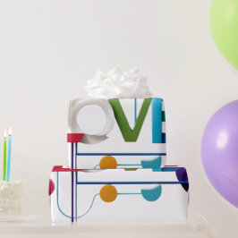 Papel De Presente Velentine day gift Paper , Love print 