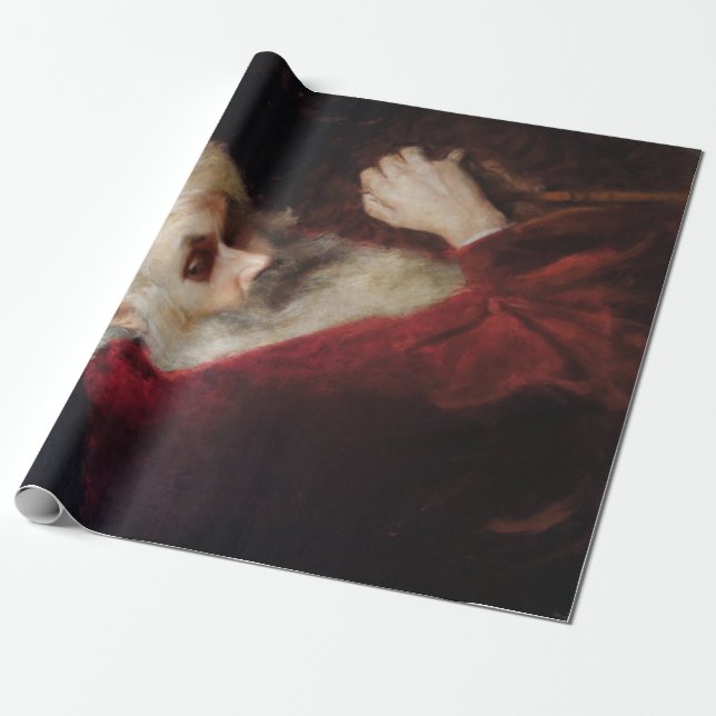 Papel De Presente Velho Casaco vermelho (Papai Noel) (Natal) (Desenrolado)