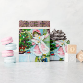 Papel De Presente Velho Natal da Moda debaixo da árvore