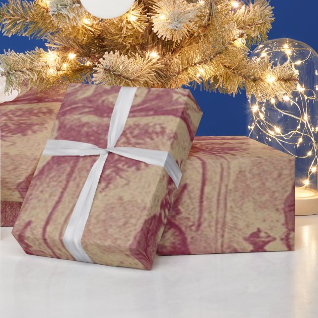 Papel De Presente Velho Natal Moçado (Feriados)