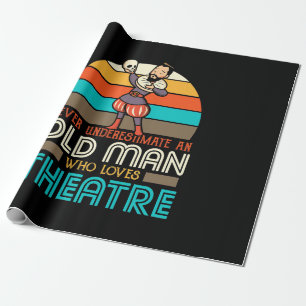 Papel De Presente Velho Que Ama Teatro
