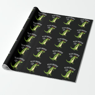 Papel De Presente Veloci-rapper Piada de Dinossauro Divertida Fundo