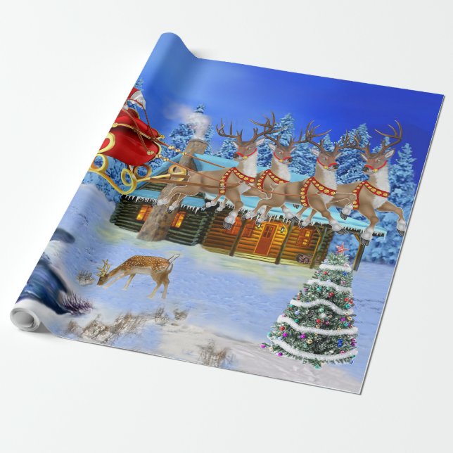 PAPEL DE PRESENTE VEM AQUI PAPAI NOEL (Desenrolado)