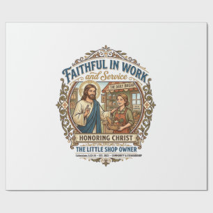 Papel De Presente Vendedor de Artesanato Jesus Etsy Camisa de Fabric