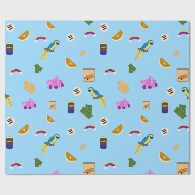Papel De Presente Venezuelan motifs  (Aberto)