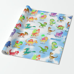 Papel De Presente Verão 2018 das aguarelas de Chibidinos