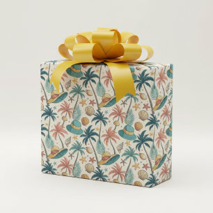 Papel De Presente Verão Retro