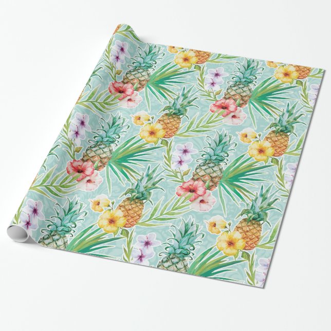 Papel De Presente Verão tropical (Desenrolado)