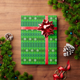 Papel De Presente Verde Brilhante com um toque de chá