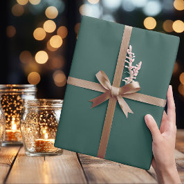 Papel De Presente Verde-escuro-azul-escuro - Papel de enrolamento