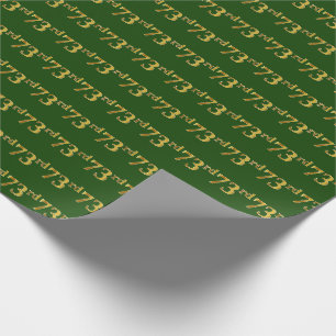 Papel De Presente Verde, evento do ouro 73rd do falso
